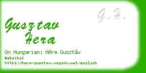 gusztav hera business card