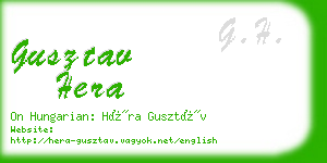 gusztav hera business card